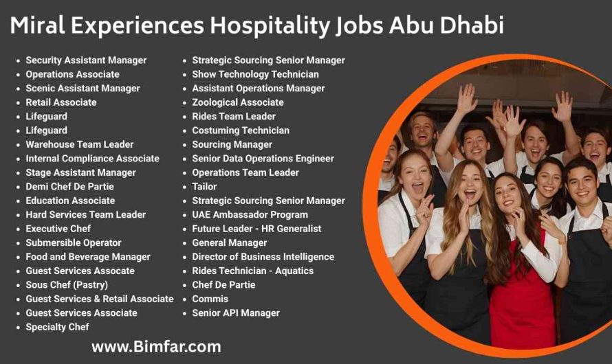 Miral Experiences Hospitality Jobs Abu Dhabi