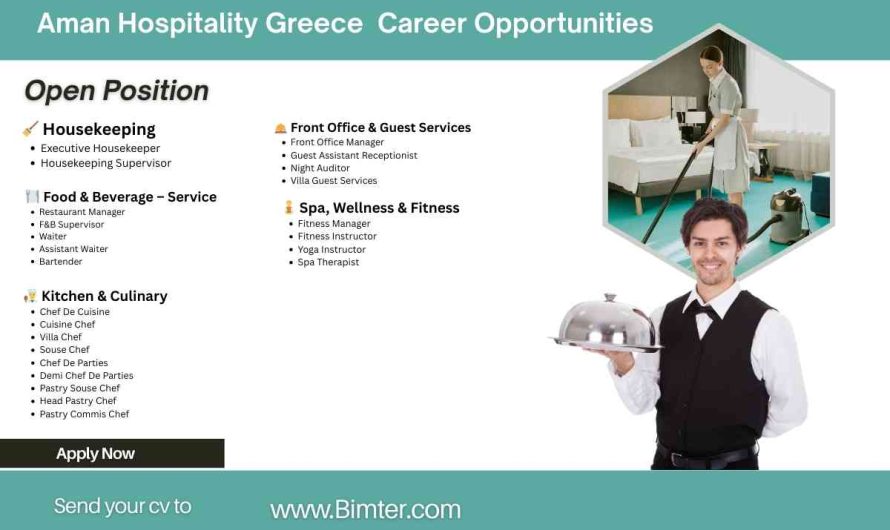 Aman Hospitality Greece – Career Opportunities