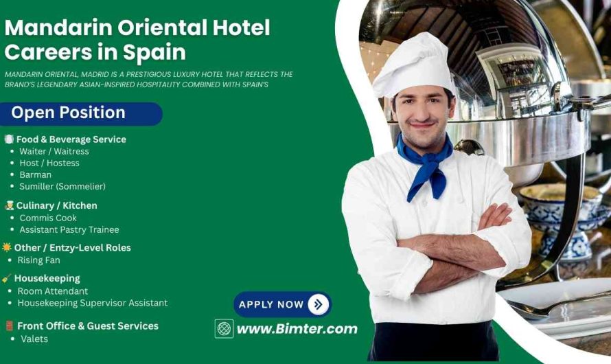 Mandarin Oriental Hotel Careers in Spain