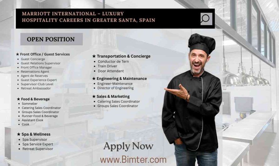 Marriott International – Luxury Hospitality Careers in Greater Santa, Spain
