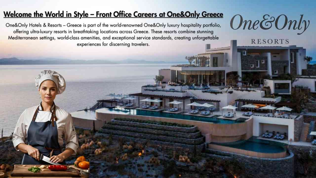 Welcome the World in Style – Front Office Careers at One&Only Greece