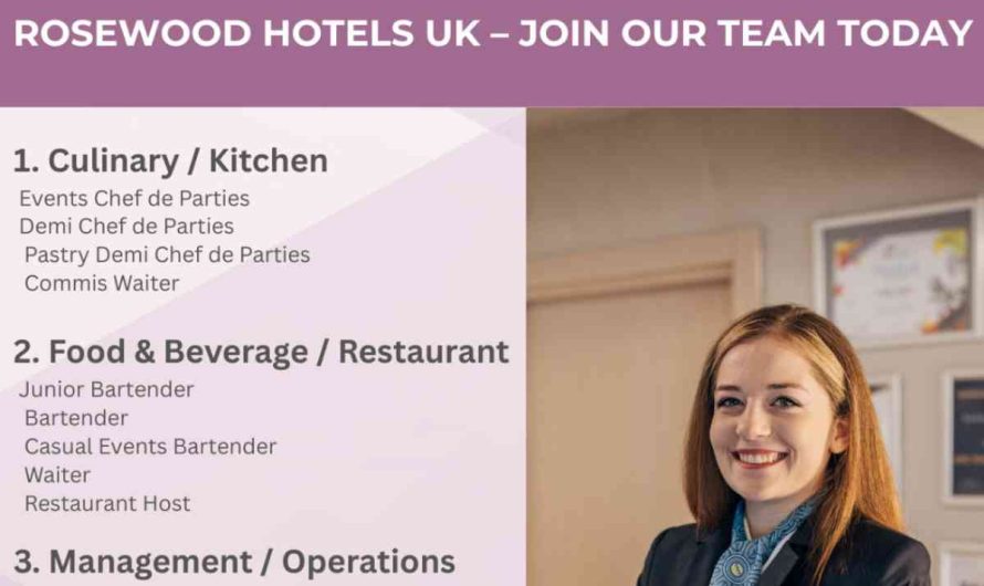 Rosewood Hotels UK – Join Our Team Today