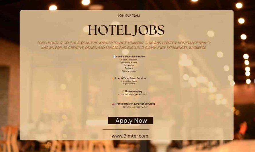 Soho House & Co Hospitality Jobs Greece