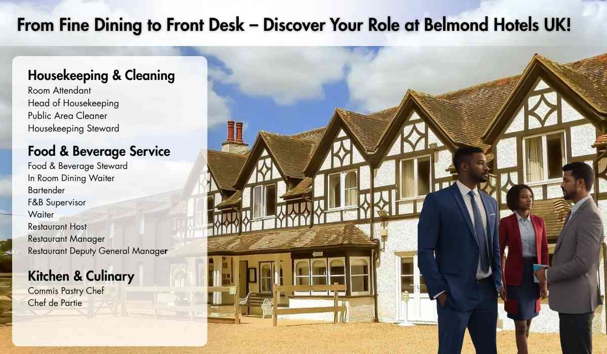 From Fine Dining to Front Desk – Discover Your Role at Belmond Hotels UK!