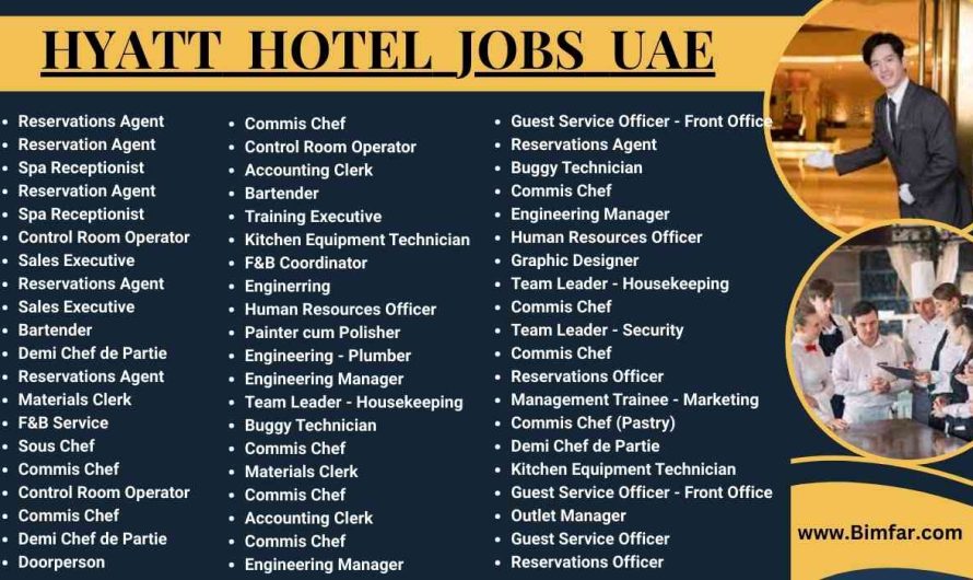 Hyatt Hotel Jobs UAE