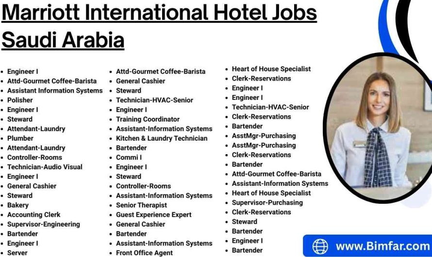Marriott International Hotel Jobs Saudi Arabia