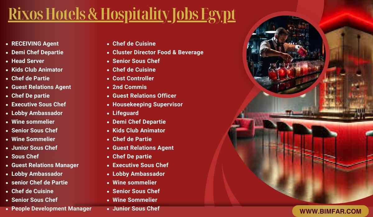 Rixos Hotel & Hospitality Jobs Egypt