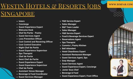 Westin Hotels & Resorts Jobs Singapore