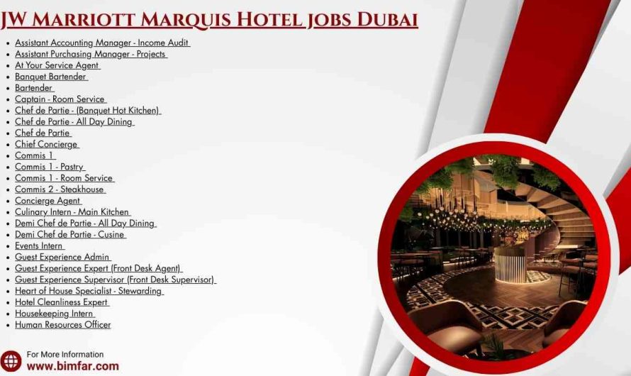 JW Marriott Marquis Hotel jobs Dubai