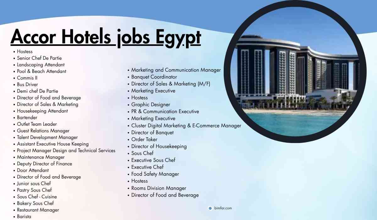 Accor Hotels jobs  Egypt
