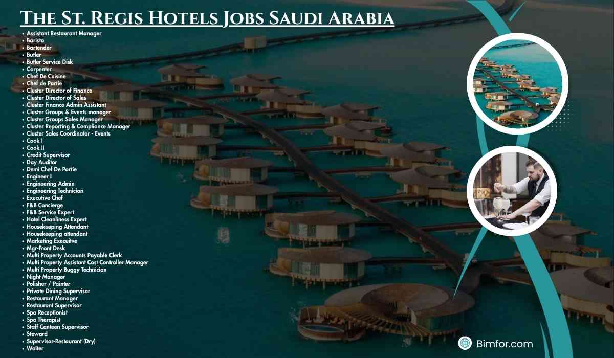 The St. Regis Hotels Jobs Saudi Arabia