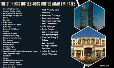 The St. Regis Hotels Jobs United Arab Emirates