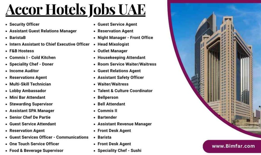 Accor Hotel Jobs UAE