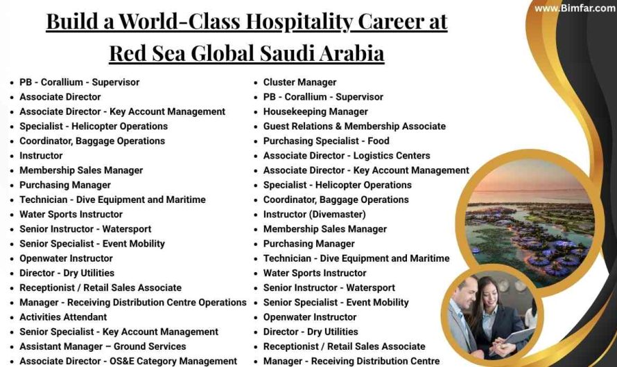 Build a World-Class Hospitality Career At Red Sea Global Saudi Arabia