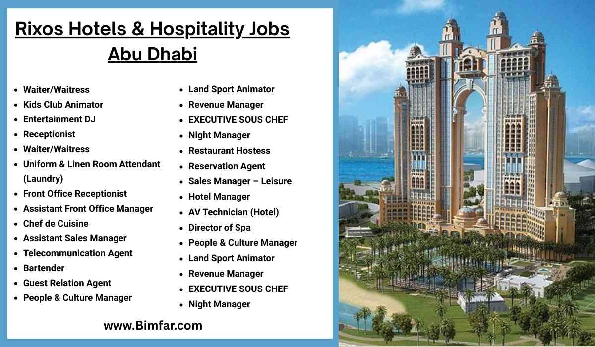 Rixos Hotels & Hospitality Jobs Abu Dhabi