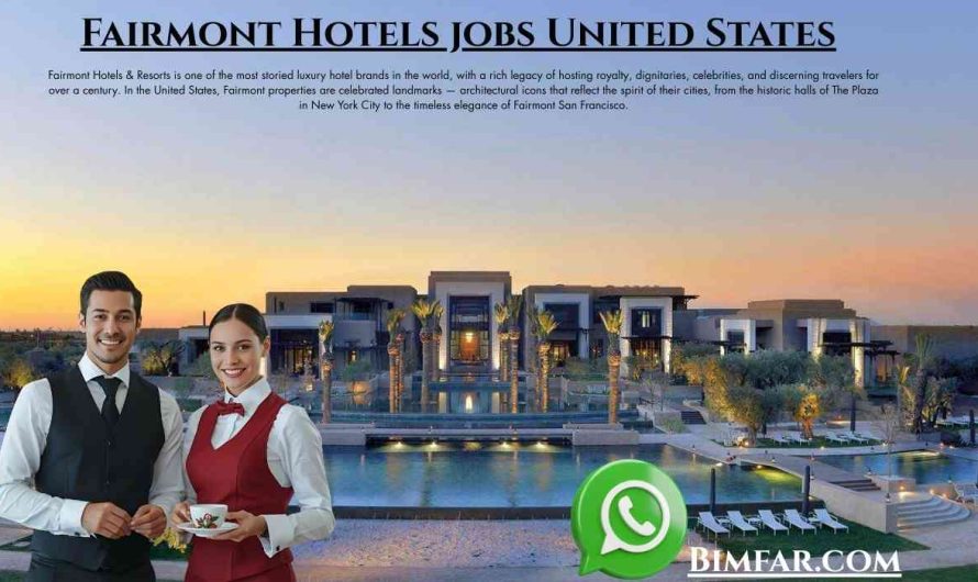 Fairmont Hotels jobs United States