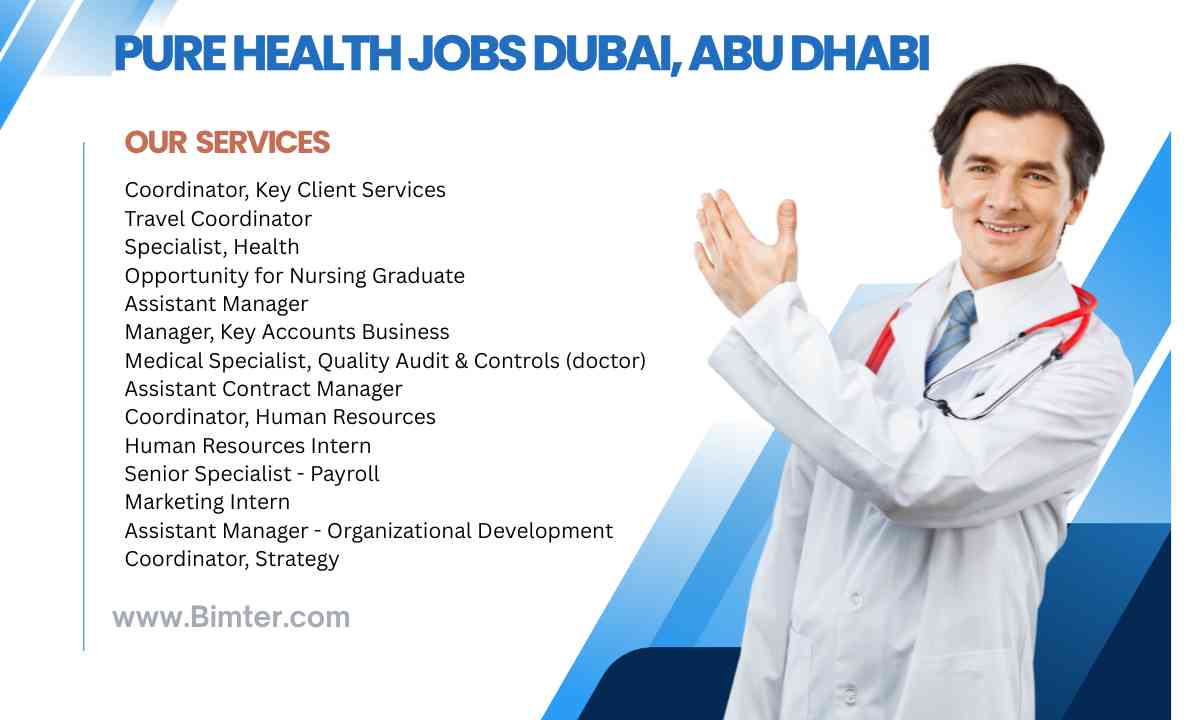 Pure Health Jobs Dubai, Abu Dhabi