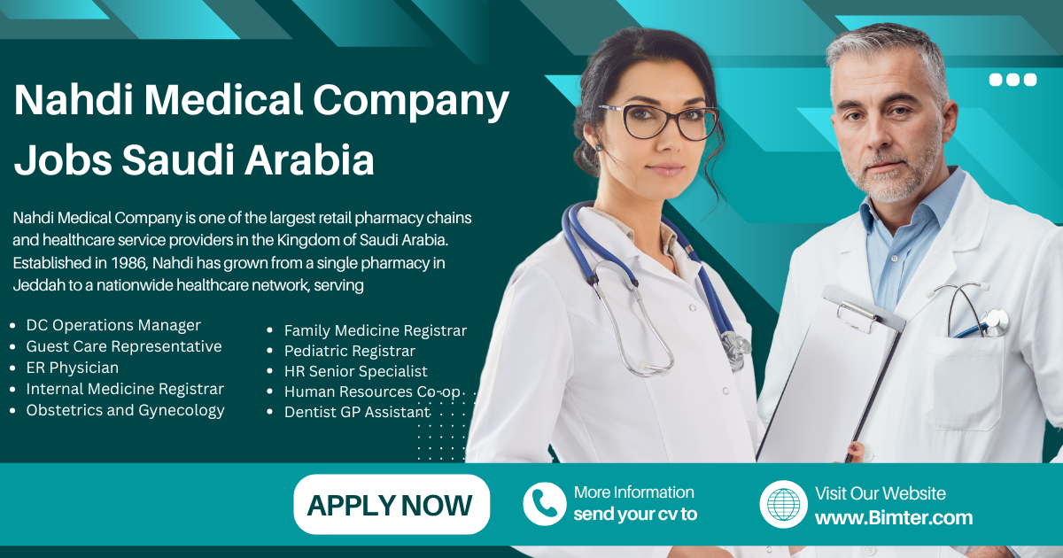 Nahdi Medical Company Jobs Saudi Arabia