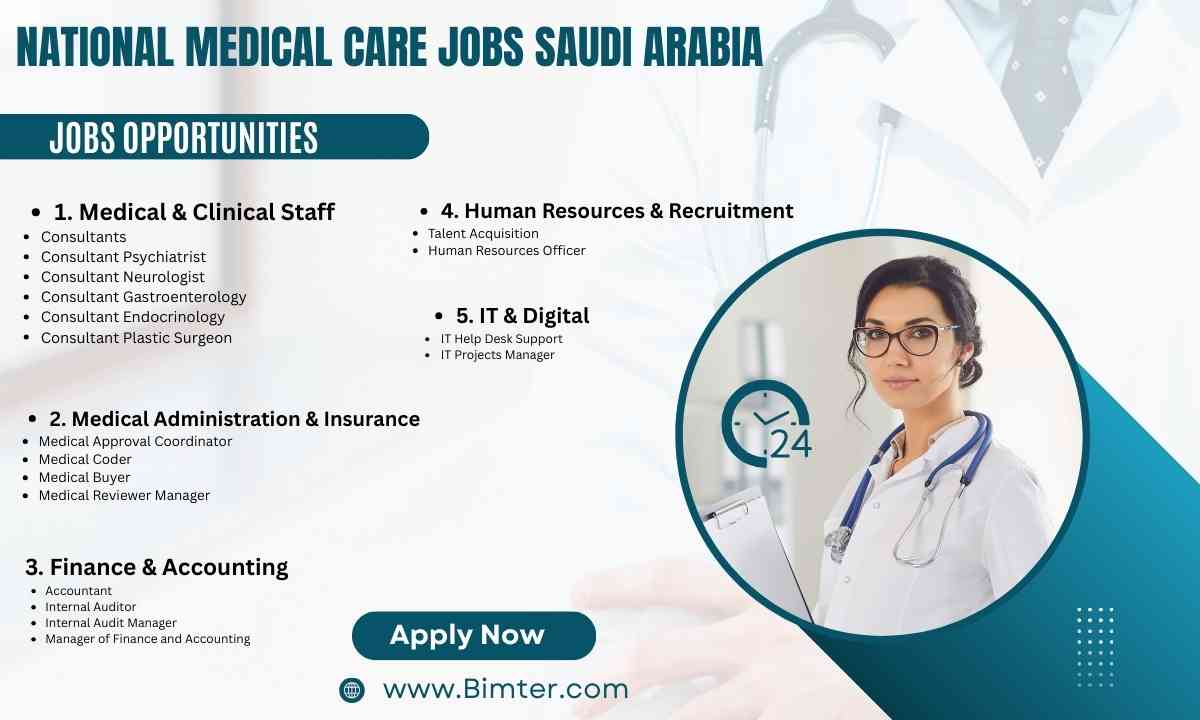 National Medical Care Jobs Saudi Arabia