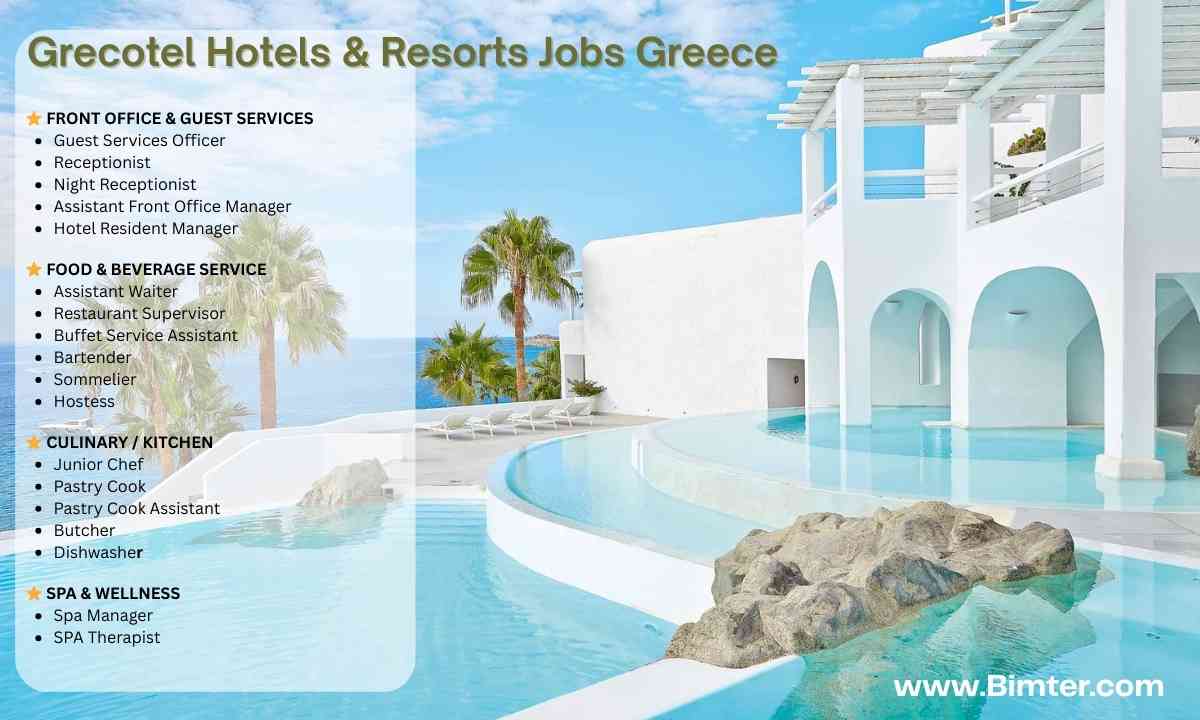 Grecotel Hotels & Resorts Jobs Greece