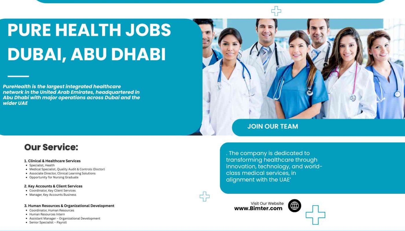 Pure Health Jobs Dubai, Abu Dhabi