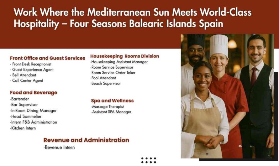 Work Where the Mediterranean Sun Meets World-Class Hospitality – Four Seasons Balearic Islands Spain