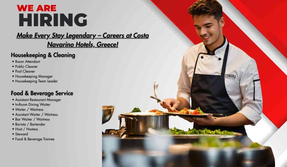 Make Every Stay Legendary – Careers at Costa Navarino Hotels, Greece!