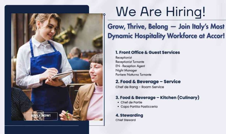Grow, Thrive, Belong — Join Italy’s Most Dynamic Hospitality Workforce at Accor!