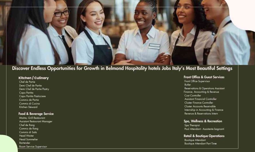 Discover Endless Opportunities for Growth in Belmond Hospitality hotels Jobs Italy’s Most Beautiful Settings