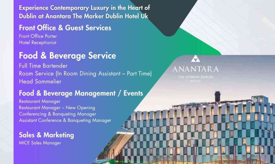 Experience Contemporary Luxury in the Heart of Dublin at Anantara The Marker Dublin Hotel Uk
