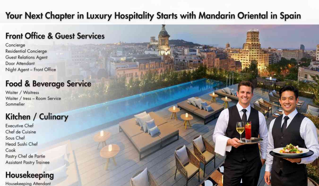 Your Next Chapter in Luxury Hospitality Starts with Mandarin Oriental in Spain