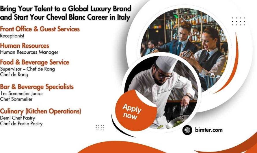 Bring Your Talent to a Global Luxury Brand and Start Your Cheval Blanc Career in Italy