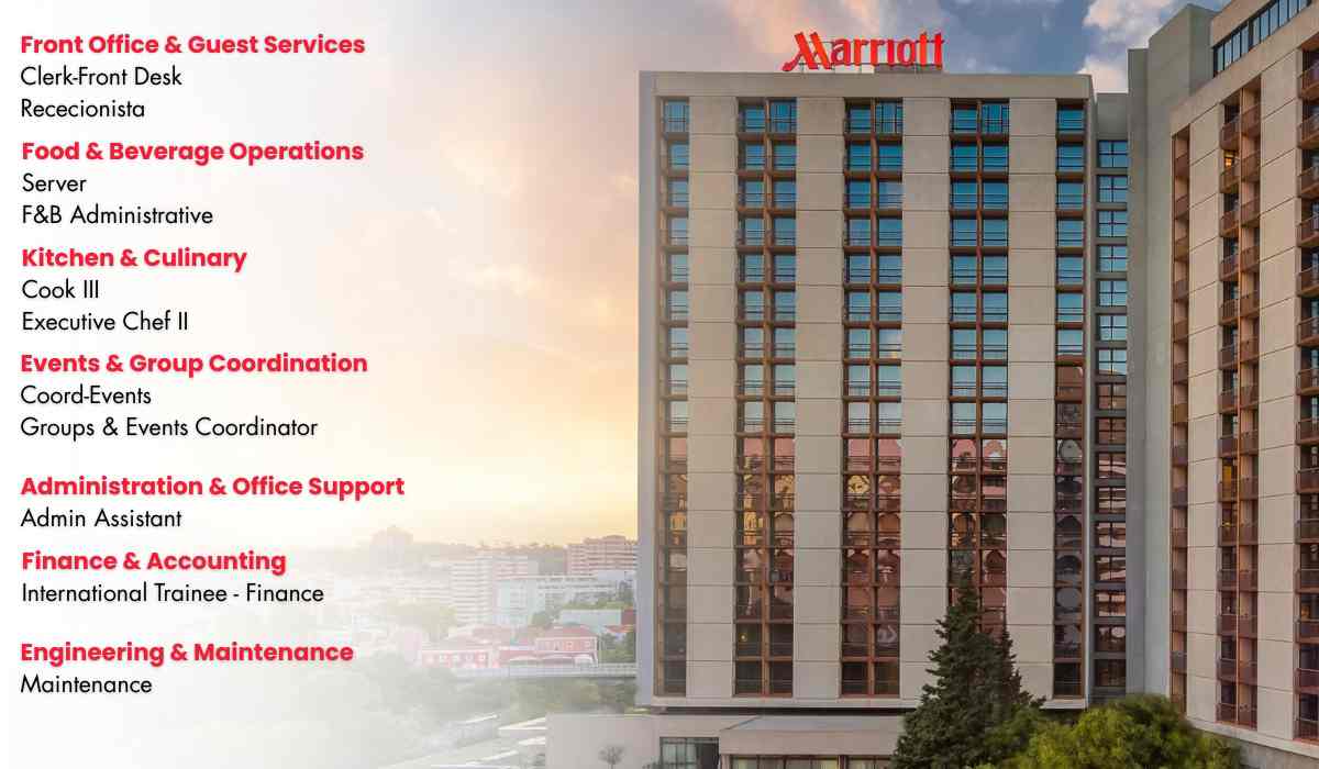 Discover Incredible Career Opportunities with Marriott International Hotels in Portugal.
