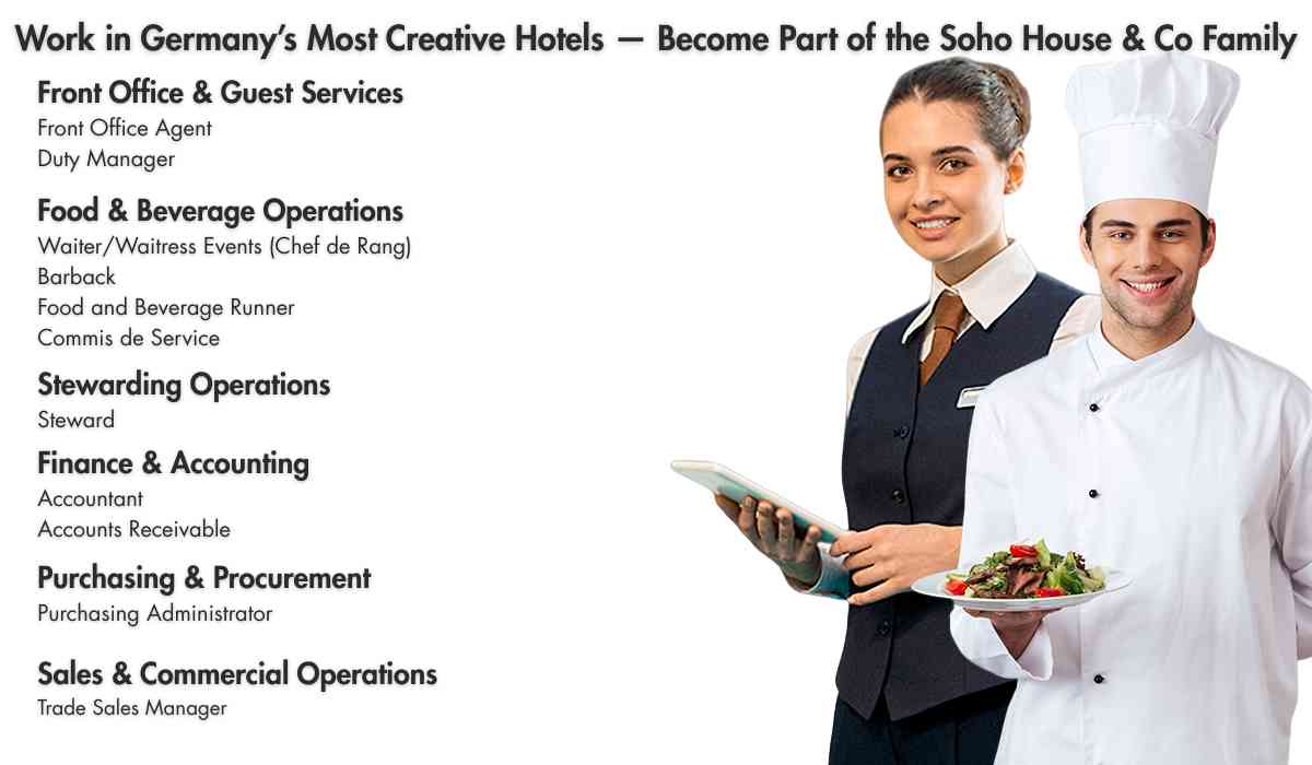 Work in Germany’s Most Creative Hotels — Become Part of the Soho House & Co Family
